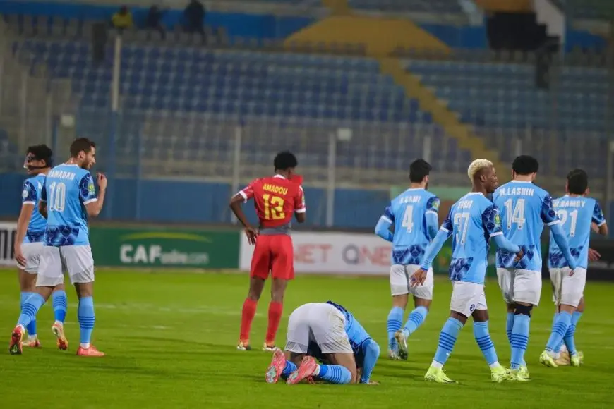 بيراميدز وصيف مجموعته في دوري الأبطال رغم الفوز على دجوليبا بسداسية