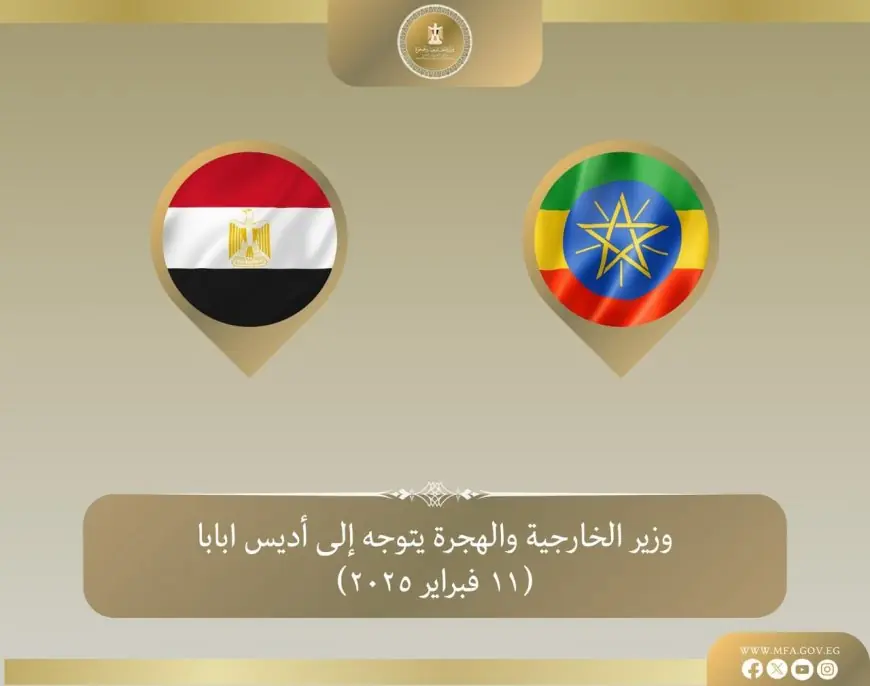 وزير الخارجية يترأس الوفد المصري في اجتماعات الاتحاد الإفريقي بأديس أبابا