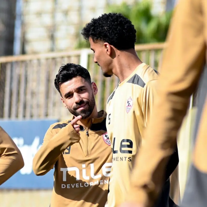 بيسيرو يعقد جلسة مع عبد الله السعيد في مران الزمالك