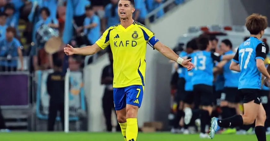 رد فعل رونالدو بعد طرد النصر المفاجيء من دوري أبطال آسيا