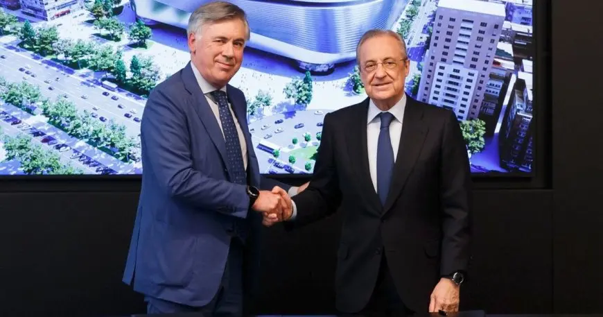 فلورنتينو بيريز وأنشيلوتي يتفقان على انتهاء ودي بنادي ريال مدريد