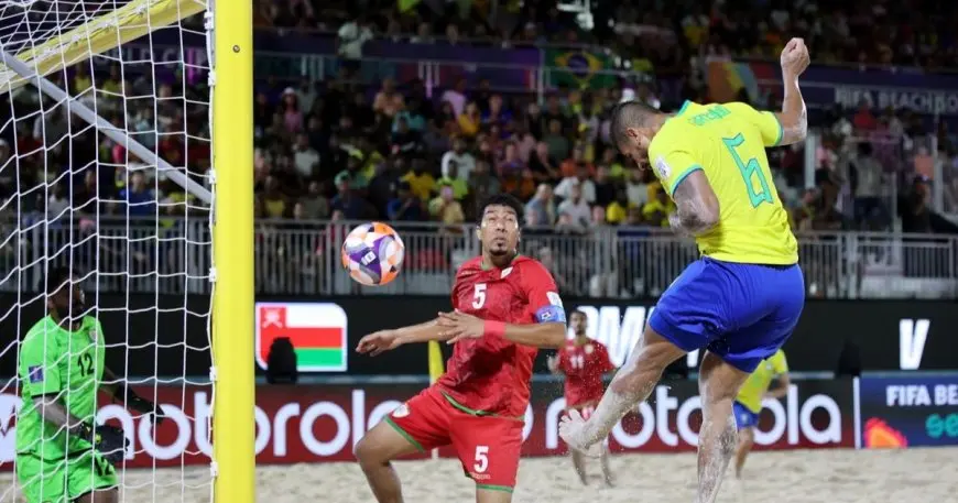 البرازيل تدهس عمان في كأس العالم للكرة الشاطئية بـ11 هدفًا!