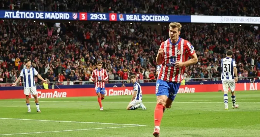 أتلتيكو مدريد يسحق سوسيداد بفضل هذا السوبر هاتريك!