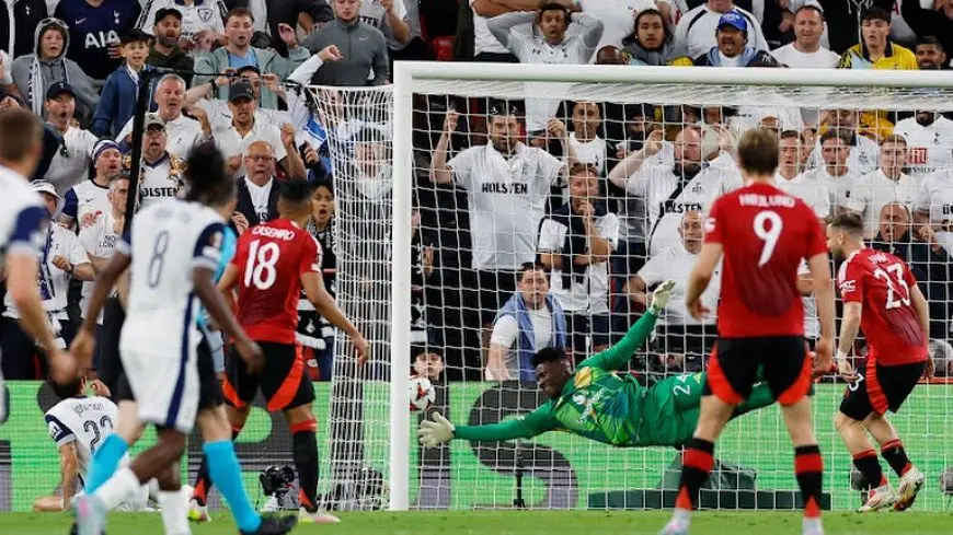 توتنهام يتقدم على مانشستر يونايتد بفضل هدف عكسي في نهائي الدوري الأوروبي!