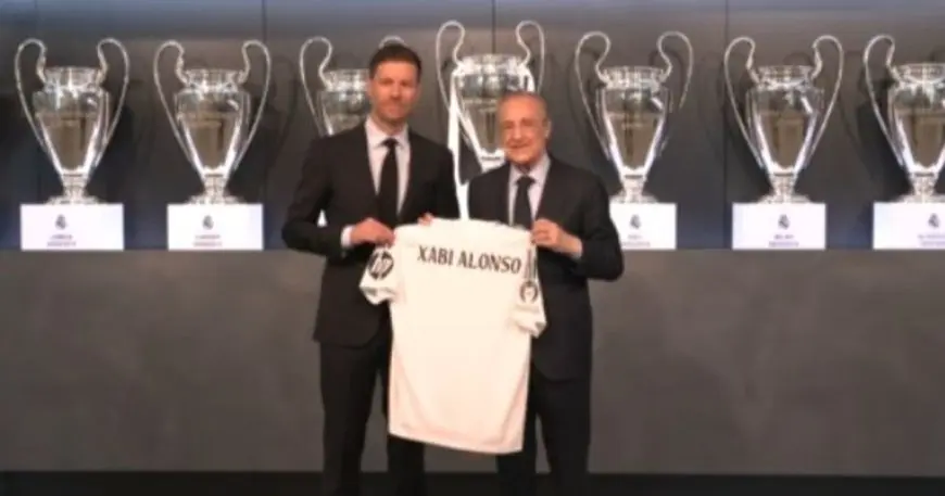 بالصور: تشابي ألونسو يكشف عن رسالته الأولى بعد انضمامه إلى ريال مدريد