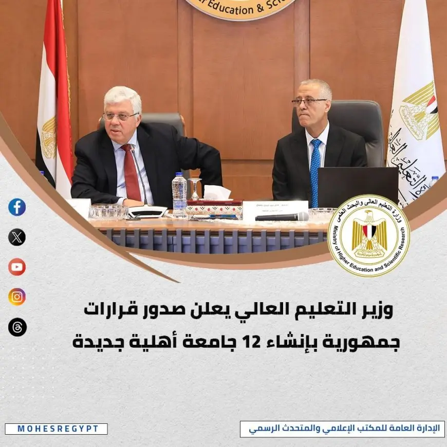 وزير التعليم العالي يترأس اجتماعاً مثيراً لمجلس الجامعات الخاصة – لن تصدق ما حدث في الدوري!
