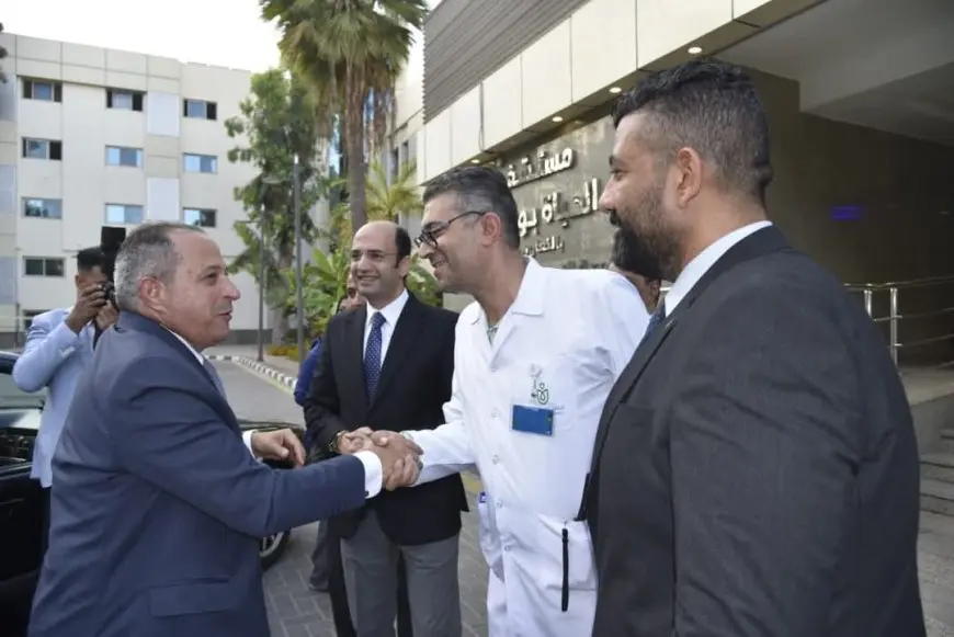 بالصور: محافظ بورسعيد يزور مستشفى “الحياة” بعد صلاة عيد الأضحى!