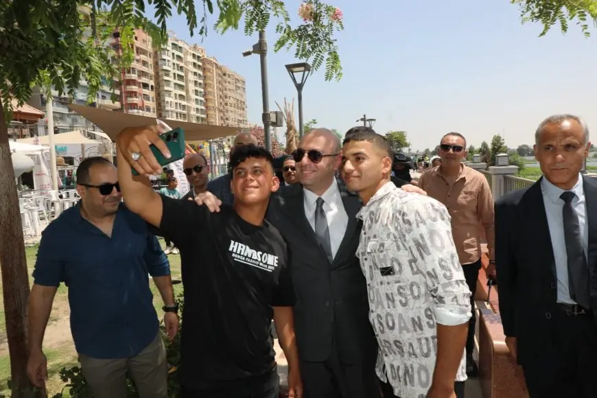 محافظ بني سويف يزور الممشى السياحي في أول أيام عيد الأضحى ويبارك للمواطنين بمناسبة العيد