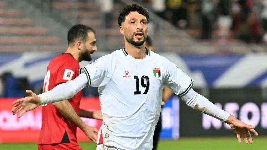 وسام أبو علي يسجل هدف قاتل لفلسطين في مباراة تصفيات كأس العالم!