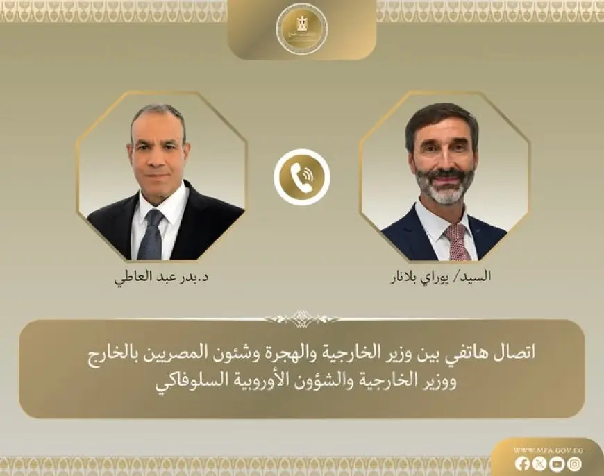 وزير الخارجية يكشف عن تحول إيجابي في العلاقات المصرية مع سلوفاكيا!