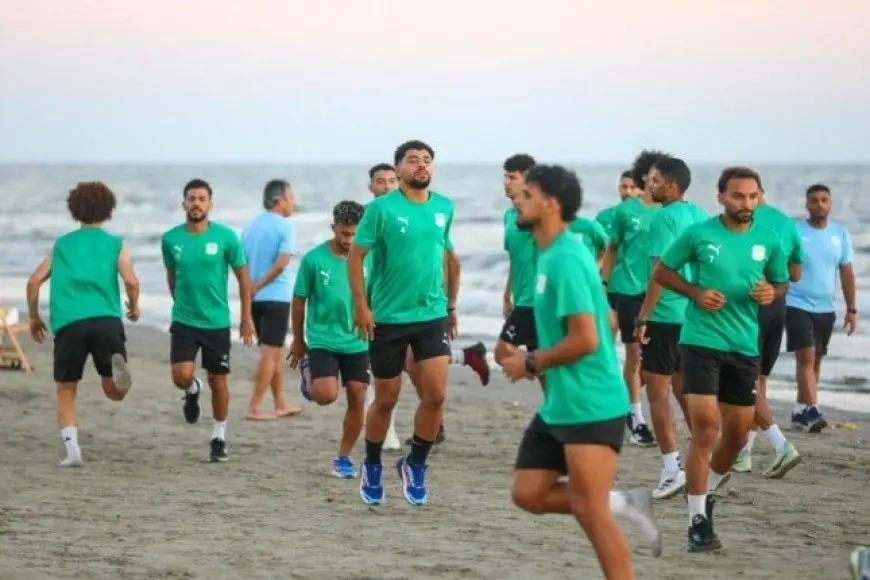 تعرف على تدريبات المصري على رمال شواطئ بورسعيد!