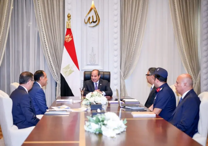 رئيس مصر يشدد على ضرورة التنسيق لضمان أمن الغذاء في البلاد