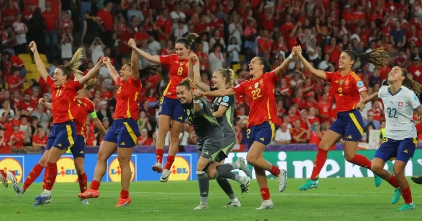 اسبانيا تسحق سويسرا وتتأهل لنصف نهائي يورو السيدات!