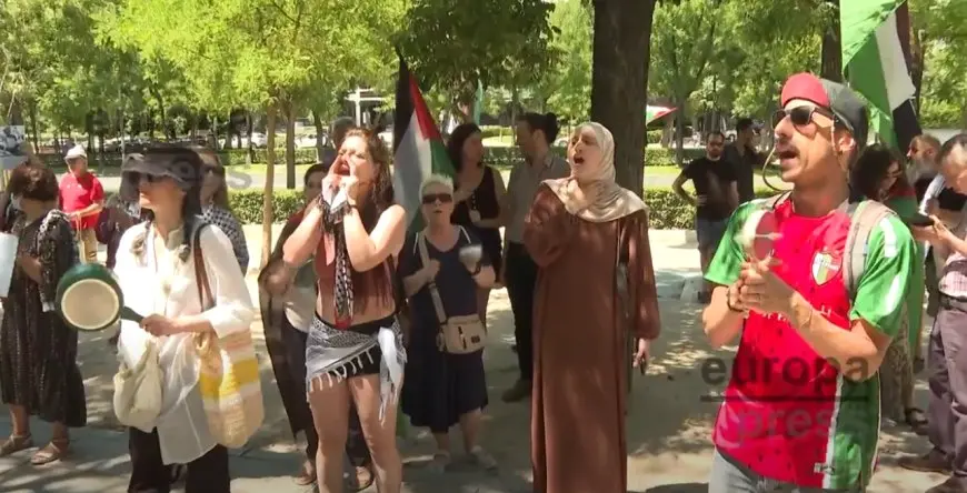 بالصور: احتجاجات غاضبة تجتاح مدريد بسبب الجوع في غزة