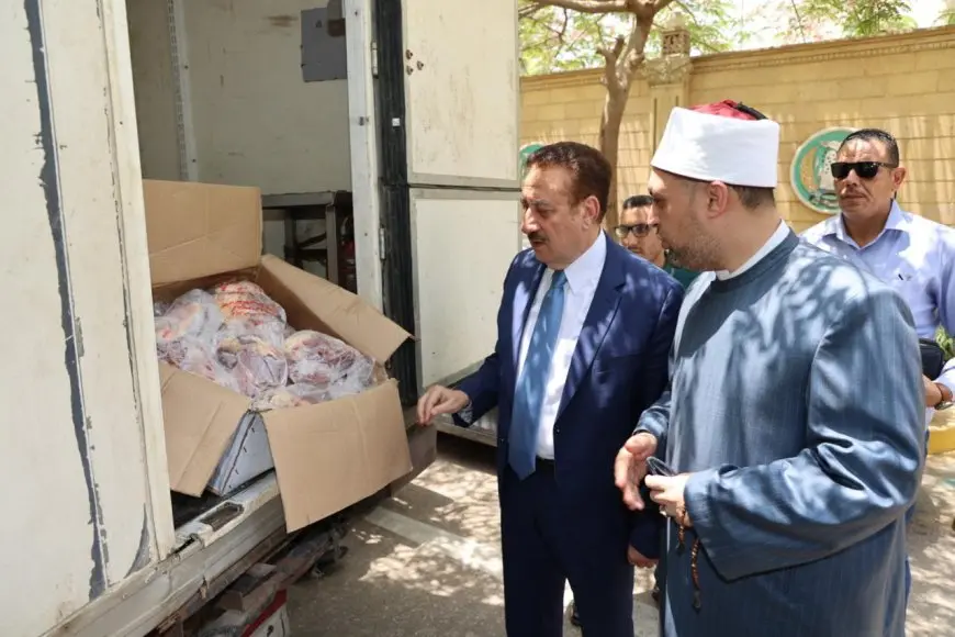 محافظ المنوفية يزور ثاني دفعات صكوك الأضاحي استعدادا لتوزيعها على المواطنين
