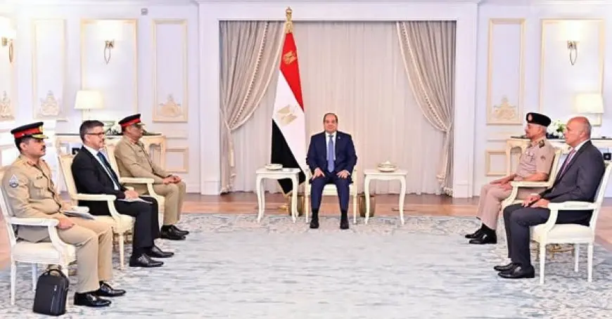 الرئيس السيسي يلتقي رئيس أركان باكستان لتعزيز التعاون العسكري المشترك