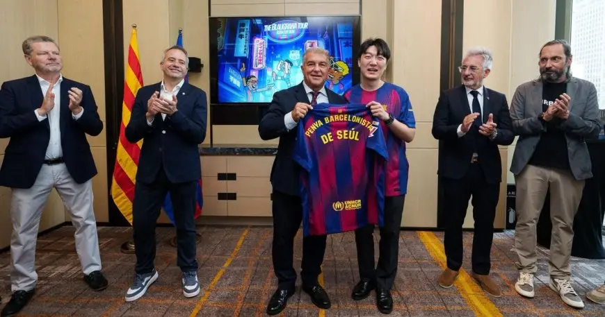 لابورتا يؤكد أن برشلونة سيلعب مباراة في أميركا بفضل قرار رابطة الدوري الإسباني