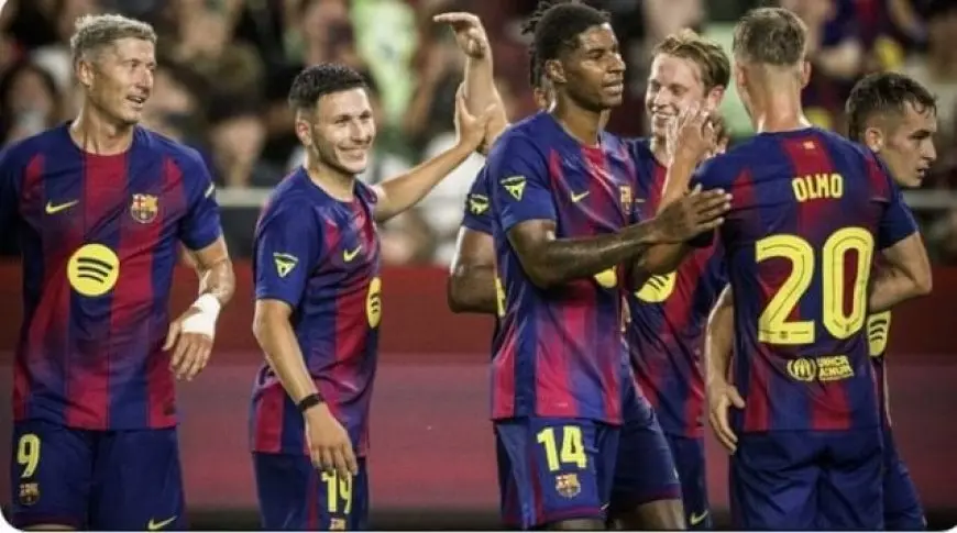 برشلونة يتألق بفوز ساحق 5-0 على دايجو الكوري في مباراة ودية
