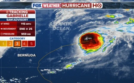 Spaghetti Models Show Uncertain Path for Hurricane Gabrielle 2025 Toward the Azores