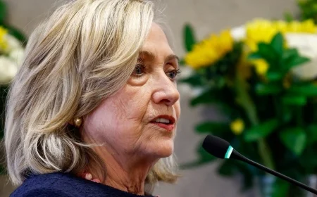 Hillary Clinton Criticizes Trump Administration’s Attempts to Suppress Free Speech