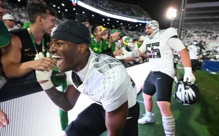 Oregon Upsets Penn State with Dramatic Walk-Off Interception in Double-Overtime Thriller