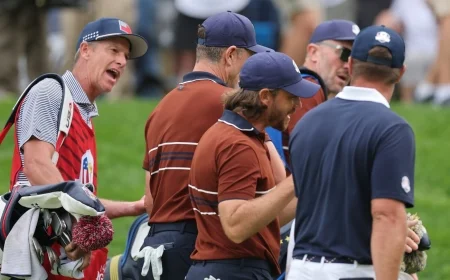 Ryder Cup drama intensifies as Justin Rose and Bryson DeChambeau clash on the course