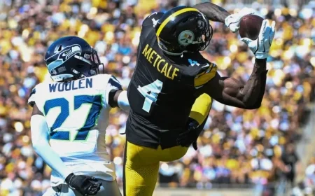 DK Metcalf Injury Report: Why Steelers WR is Off to a Slow Start Against the Vikings in Ireland