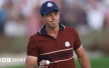 Viktor Hovland Withdraws from 2025 Ryder Cup Singles Match Against Harris English