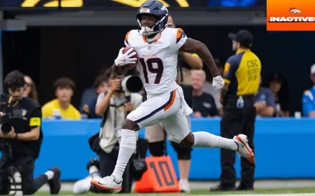 Wide Receiver Marvin Mims Jr. Set to Play in Monday Night Football Showdown Against Bengals