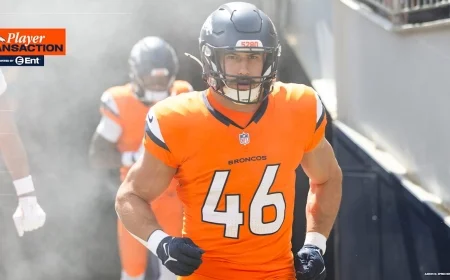Denver Broncos elevate fullback Adam Prentice to active roster status