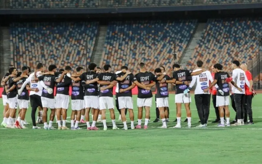 منتخب مصر ينهي تدريباته في استاد القاهرة قبل مواجهة إثيوبيا الحاسمة
