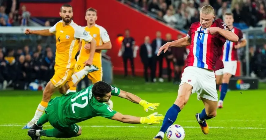 هالاند يبدع ويسجل خمسة أهداف في انتصار تاريخي للنرويج على اليوم 11-1 بتصفيات كأس العالم