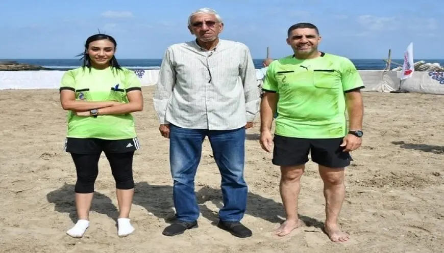 العنصر النسائي يتألق للمرة الثانية في تحكيم كرة القدم ببطولة الشركات في بورسعيد