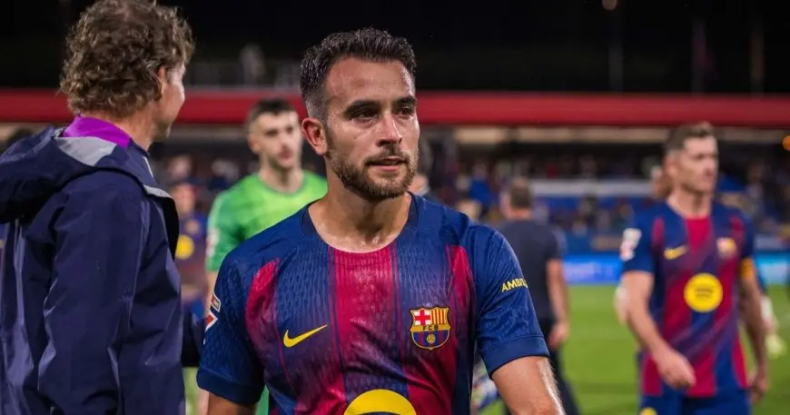 غارسيا مدافع برشلونة يبهر الجميع بتضحياته رغم افتقاده للعب كحارس مرمى