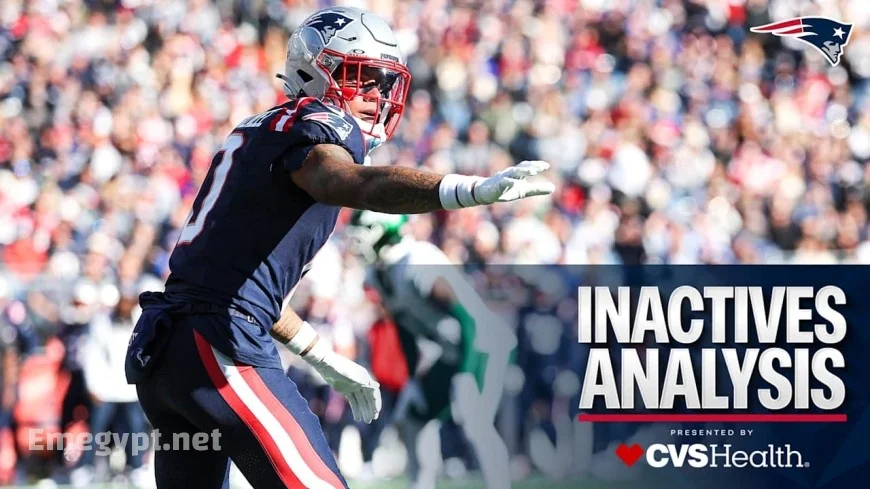Inactives Analysis: Patriots CB Christian Gonzalez Ready for Season Debut in Week 4 Clash Against Panthers