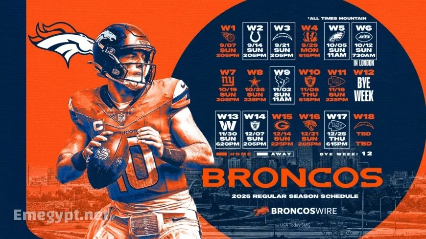 Denver Broncos Game Today: Check the Latest Schedule and Match Details