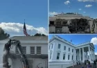 East Wing of White House Demolition Underway for Trumps $250 Million Ballroom Expansion