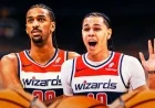 Alex Sarr Celebrates Wizards Fans’ Excitement for Kyshawn George