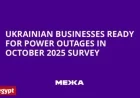 Ukrainian Businesses Brace for October 2025 Power Outages: Survey