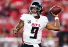 Michael Penix Jr.’s Knee Injury Makes Falcons vs. Dolphins Participation Uncertain