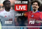 Live Score Updates: Brest Battles PSG in Ligue 1 Clash