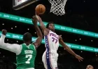 Edgecombe Scores 34 in Debut, Most Since Wilt in 1959