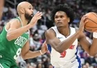 Duren, Thompson, Cunningham Propel Pistons to Victory Over Celtics in Opener