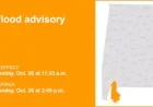 Flood Advisory Issued for Baldwin County Due to Heavy Rain until Sunday