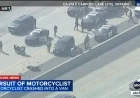 Motorcycle Pursuit Ends in Crash, Shuts Down 210 Freeway Eastbound Lanes
