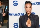 Kim Kardashian Shines in Plunging Knit and Vintage Couture in NYC