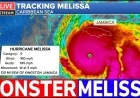 Hurricane Melissa track today: Category 5 rakes Jamaica, aims for eastern Cuba, Hispaniola, the Bahamas, then near Bermuda