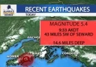 Major Earthquake Since 2023 Strikes Southwest of Seward, Southcentral Region