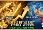 Precious Metals Rise as Investment Demand Surges Despite Strong US Dollar