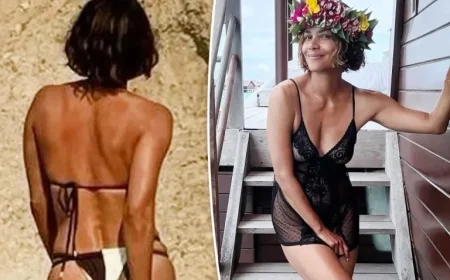 Halle Berry Flaunts Bikini Style While Cleverly Hiding Her Butt Tattoo in Playful Photo